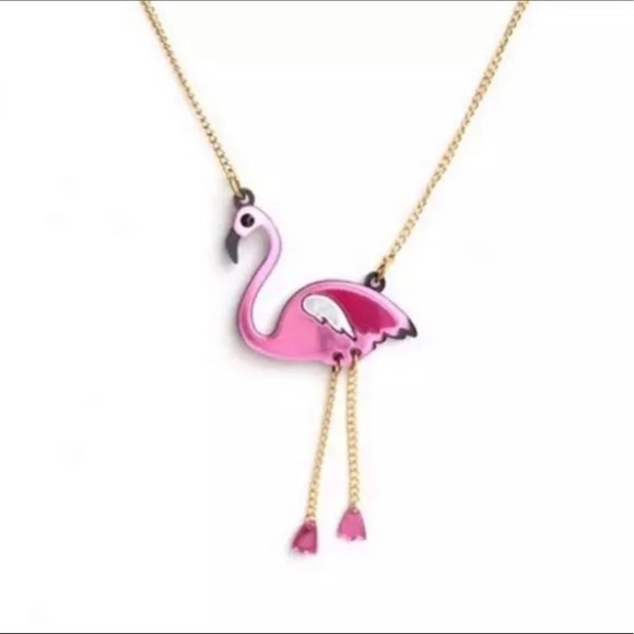 Jewelry - - Flamingo Acrylic Enamel Necklace